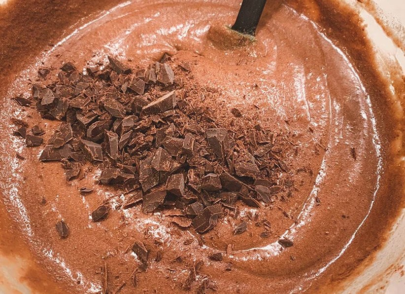 Instrucciones de brownies de chocolate con mantequilla de maní Keto